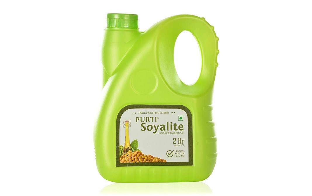 Purti Soyalite, Refined Soyabean Oil   Can  2 litre